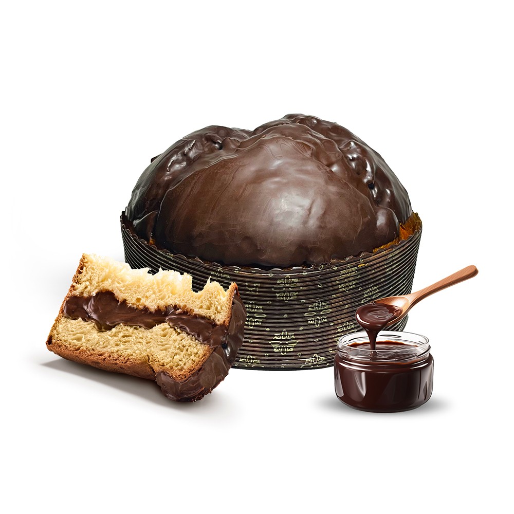 Dolce natale con crema al cioccolato